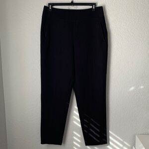 Athleta High Rise Classic Black Pull-On Pockets with Zip Pants Size 14T